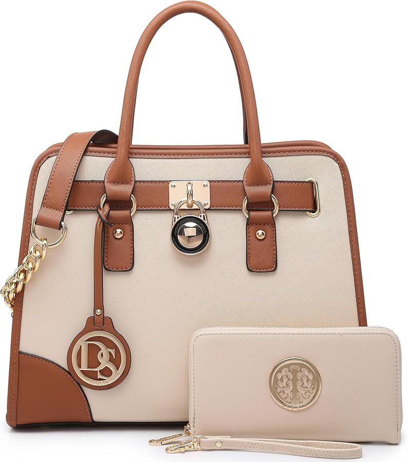 Dasein Women Handbags Top Handle Satchel Purse Shoulder Bag Hobo Bag Work Bag Set 2pcs | Amazon (US)