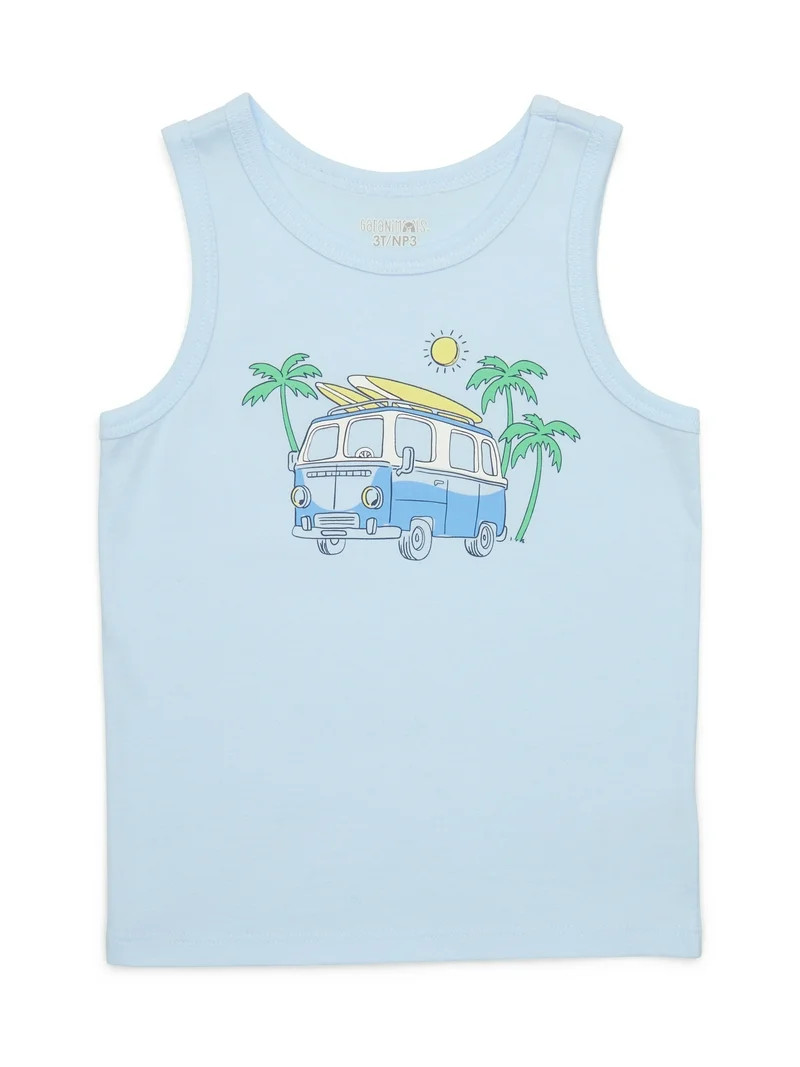 Garanimals Toddler Boys Graphic Jersey Tank Top, Sizes 18M-5T - Walmart.com | Walmart (US)