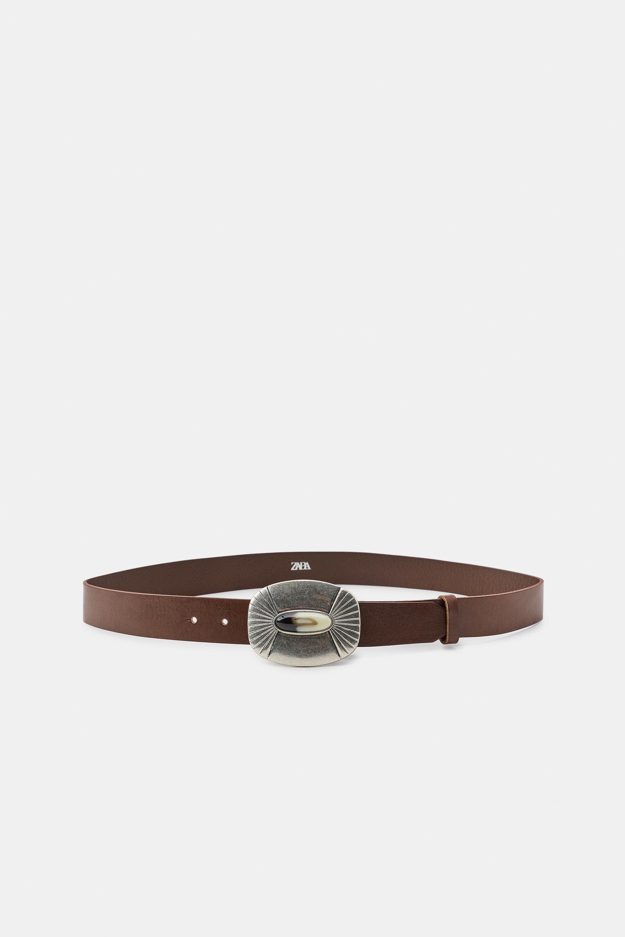 100% LEATHER COWBOY BELT | Zara US