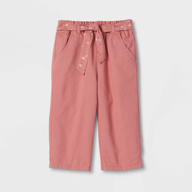 OshKosh B'gosh Toddler Girls' Wide Leg Pants - Dark Pink | Target