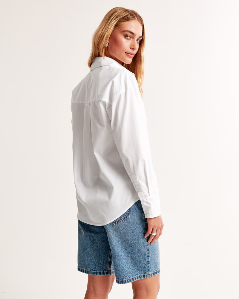 Oversized Poplin Shirt | Abercrombie & Fitch (US)