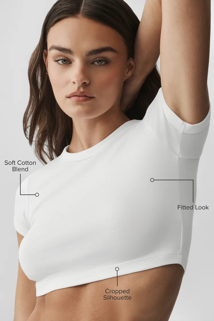 Cropped Timeless Tee | Alo Yoga