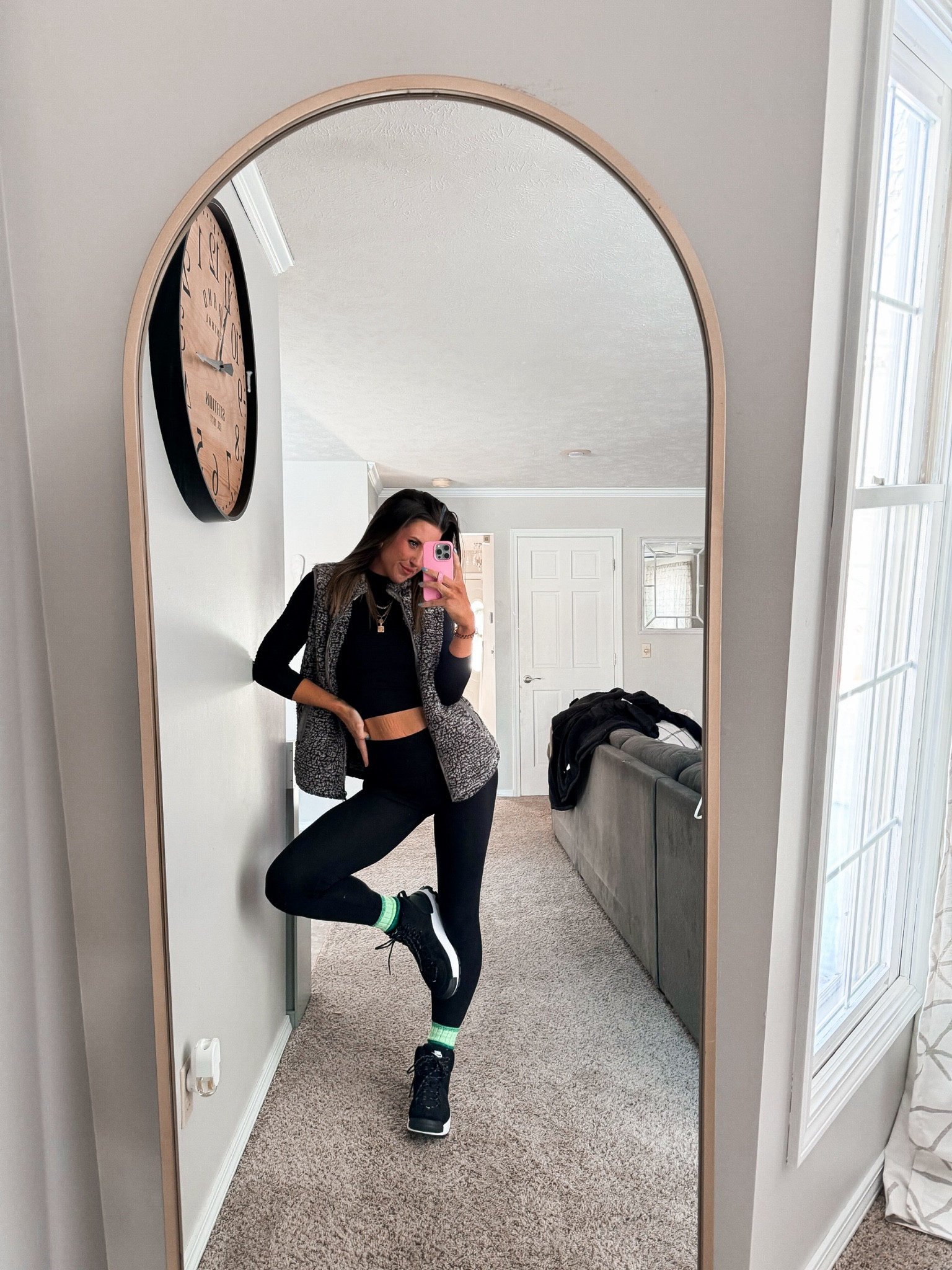 Winter activewear outfit | fashion diary | Nike boots | Target active set | Amazon Sherpa vest | aerie socks | Target accessories 

#winterstyle #activewear #boots #nike #stylediary 

#LTKshoecrush #LTKfindsunder100 #LTKSeasonal