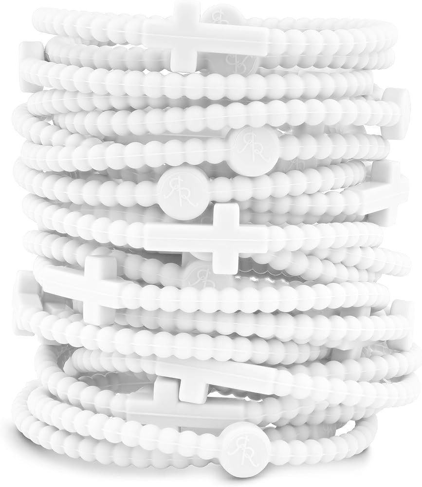 Ryan & Rose Jesus Bracelets - Cross Silicone Bracelet | Amazon (US)