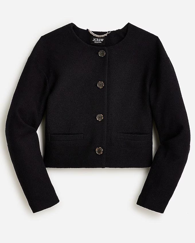 Collection lady bomber jacket in cotton bouclé | J.Crew US