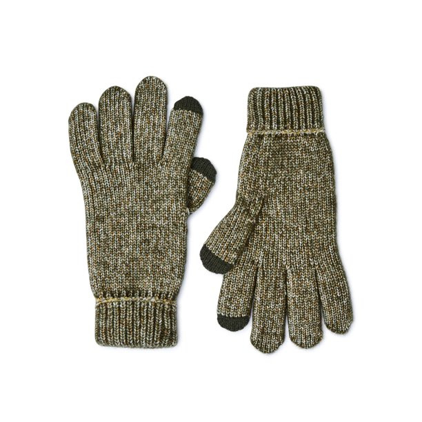 Time And Tru Women's Marled Knit Touch Gloves - Walmart.com | Walmart (US)