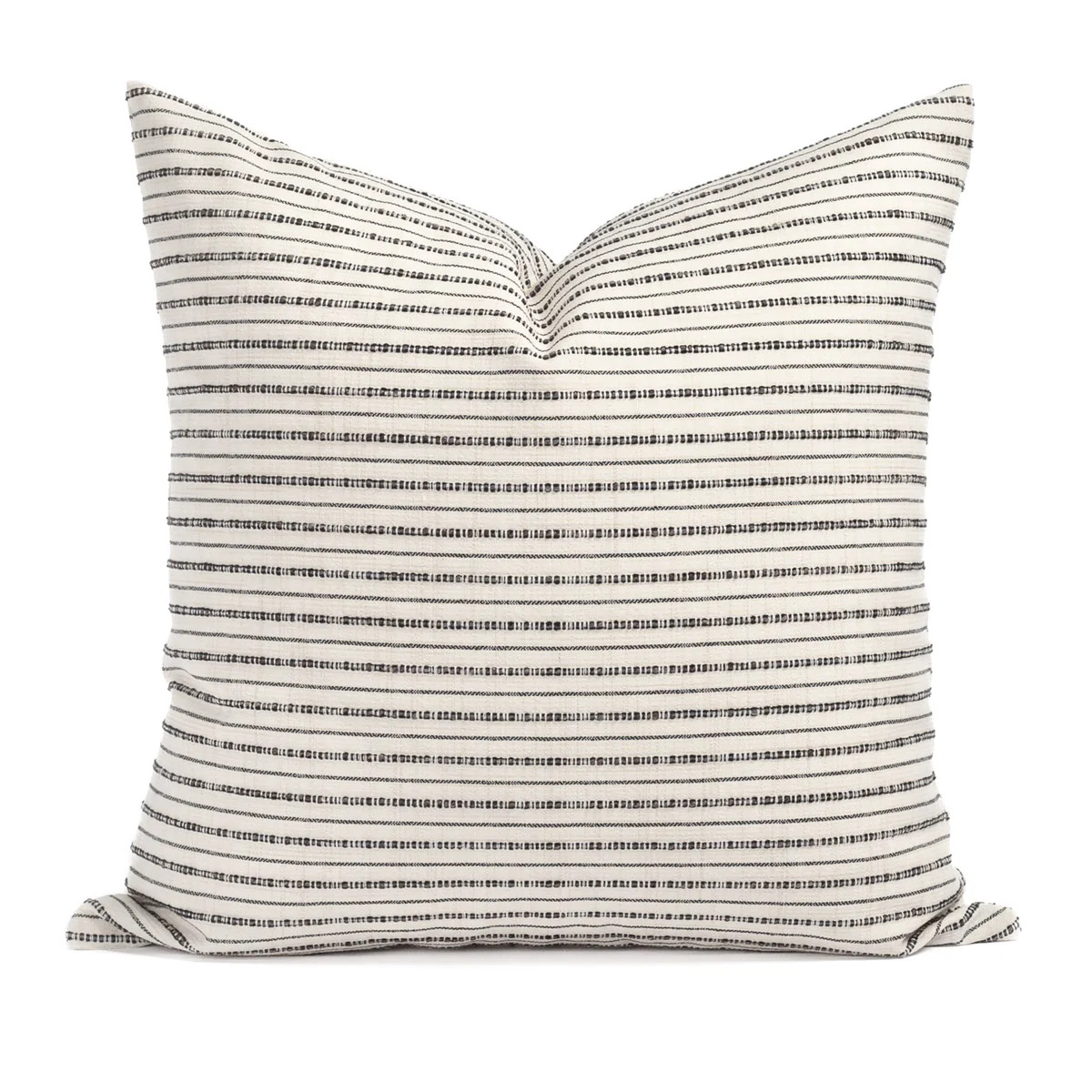 Misto Stripe 20x20 Pillow, Cream & Black | Tonic Living
