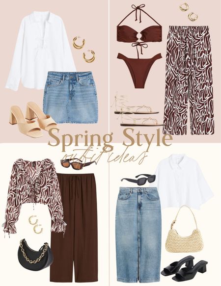 Spring Outfit Inspo ✨
Vacation outfits, H&M new arrivals, denim skirt, swimsuit, linen pants

#LTKunder50 #LTKstyletip