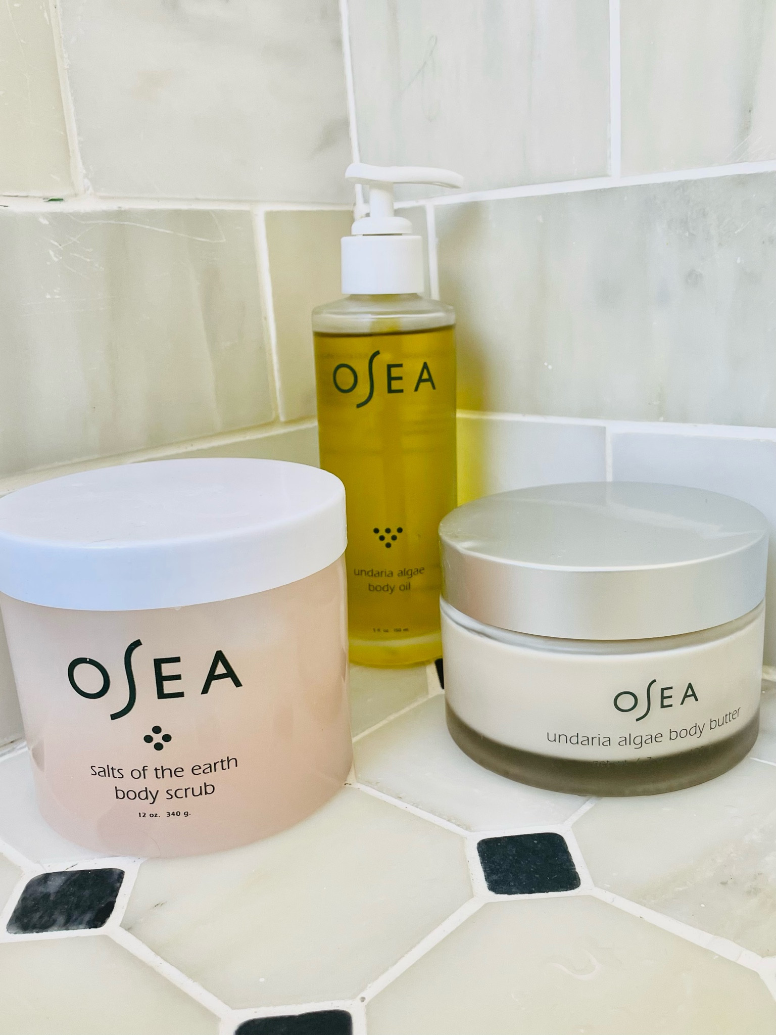 Salt Scrub Saturday (or Sunday)!!!It’s a THING!!!!
|
Yes, Salt Scrub day is a thing around our house.  Exfoliating the body is one of the best things that you can do for your skin.  Clears the rough dry, dull surface skin cells exposing fresh new skin and ultimately encourages the skin to regenerate itself.  The result is glowing new skin that absorbs moisturizer and products more easily and effectively.  And your skin just looks and feels better, because it is.  An important part of any skincare regime, especially those of us with #midlife skin.  Osea has an exquisite line of products for just this purpose: 
1.  Apply Salts of The Earth Body Scrub to your entire body prior to entering the shower.   Don’t be afraid to scrub it into your skin.  Make it fun and have you partner join in.  Then rinse off in the shower. 
2. Immediately after exiting the shower and tapping your skin dry with a towel, apply Osea’s Undaria Algae Body Oil, massaging into your skin.  You skin will thank me.  
3.  Between Salt Scrub Saturdays, I alternate the Undaria Algae Nody Oil with use of Osea’s Undaria Algae Body Butter.  

You are welcome.  
#arebelinprada #saltscrub #exfoliate #selfcare #loveyourskin  #ltkrefresh 


Follow my shop @arebelinprada on the @shop.LTK app to shop this post and get my exclusive app-only content!



#LTKunder100 #LTKSeasonal #LTKbeauty