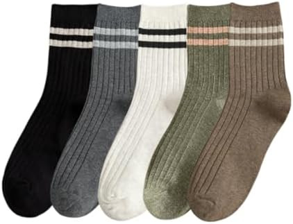 Mens Athletic Cotton Socks Five Pack Ankle Sock | Amazon (US)