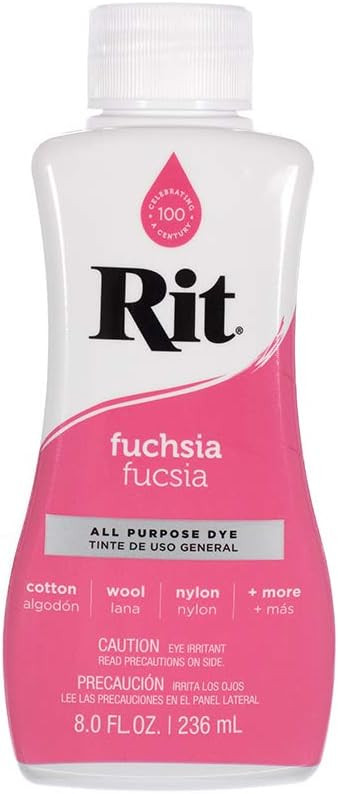 Rit Dye Liquid – Wide Selection of Colors – 8 Oz. (Petal Pink) | Amazon (US)