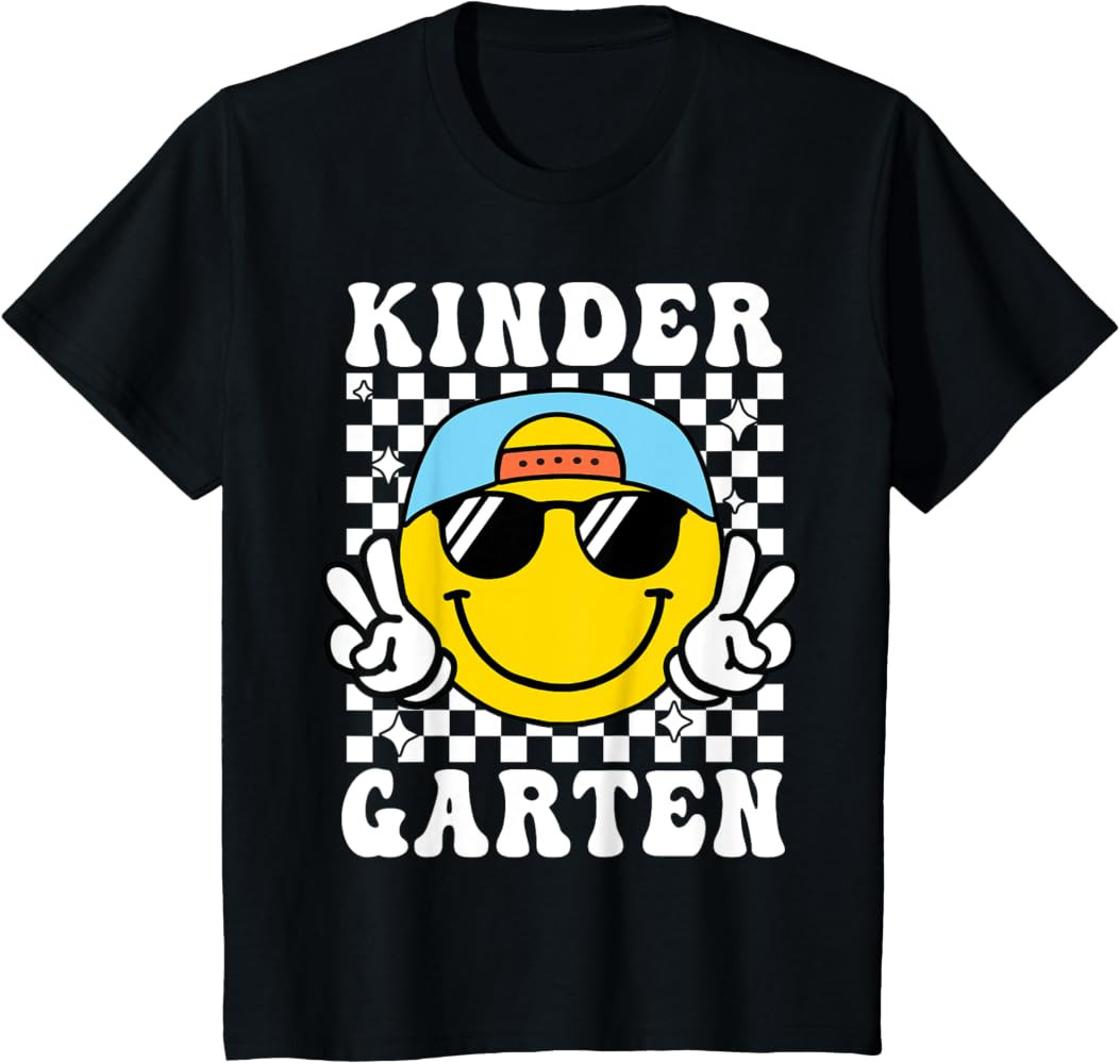 Kindergarten Smile Back to School First Day of Kindergarten T-Shirt | Amazon (US)