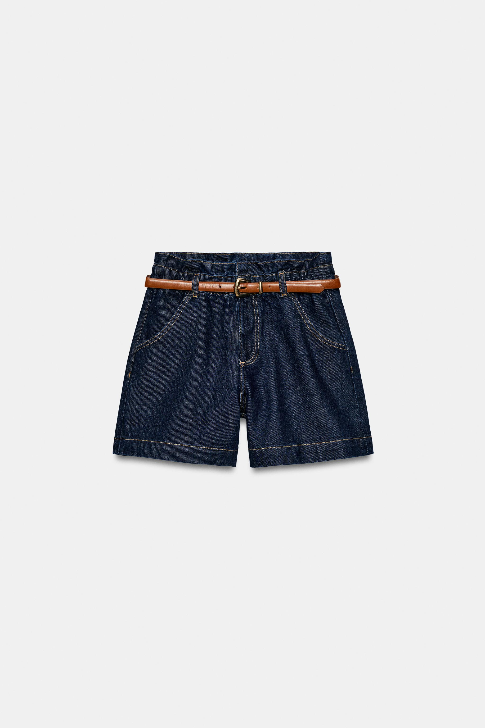 BELTED BAGGY BERMUDA SHORTS | Zara AU