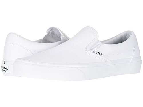 vans Classic Slip-On White/True White Size 9 Women/ 7.5 Men | Amazon (US)