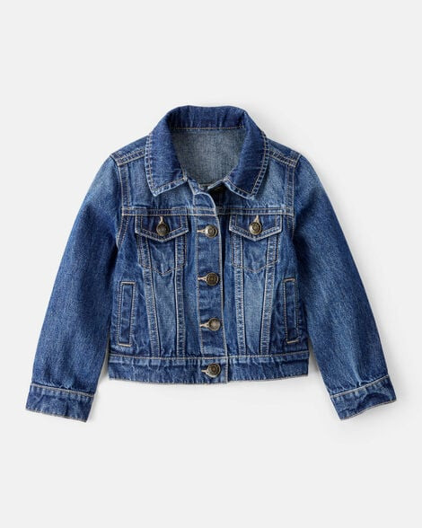 Carter's Toddler Girls Denim Jacket - Dark Wash 5T Denim | Carter's Inc
