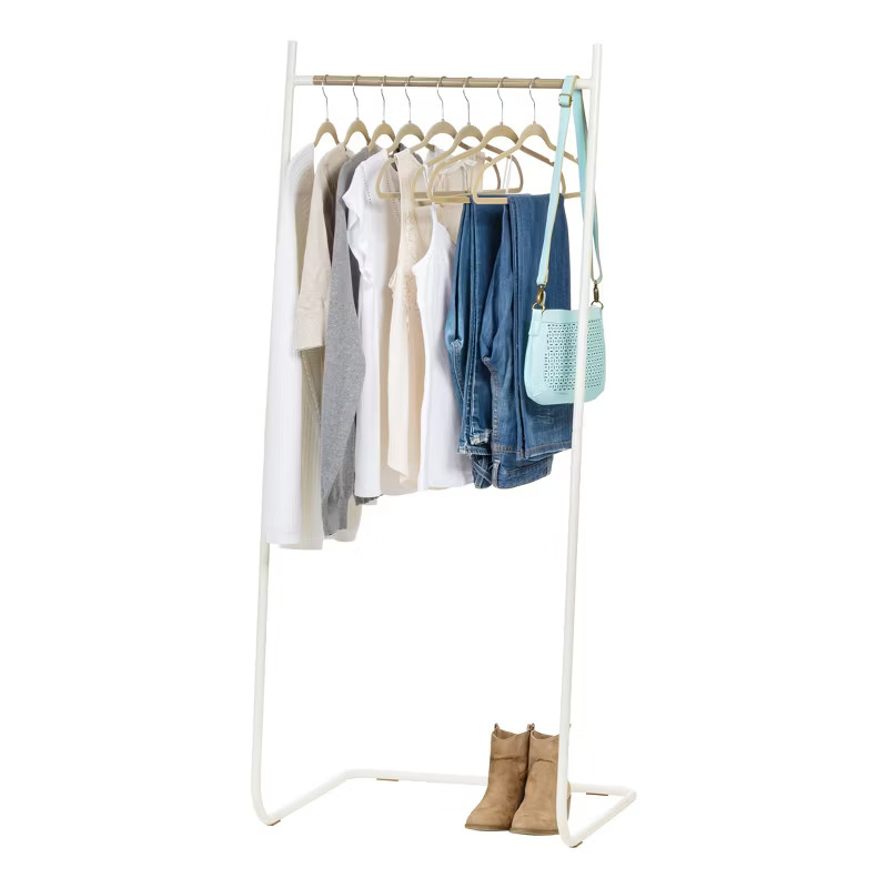 IRIS USA Free-Standing Clothing Rack, Metal Garment Rack, White | Target