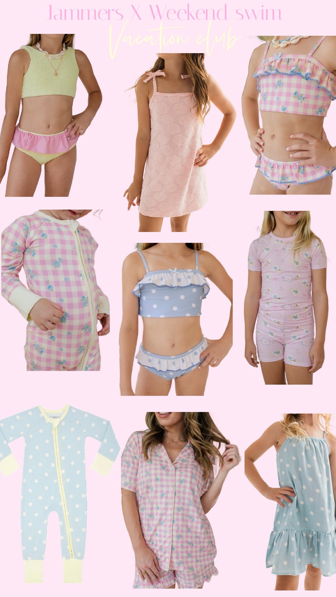 Jammers X Weekend swim vacation drop 
🐚 👙💛 🌊

#LTKKids #LTKTravel #LTKSwim