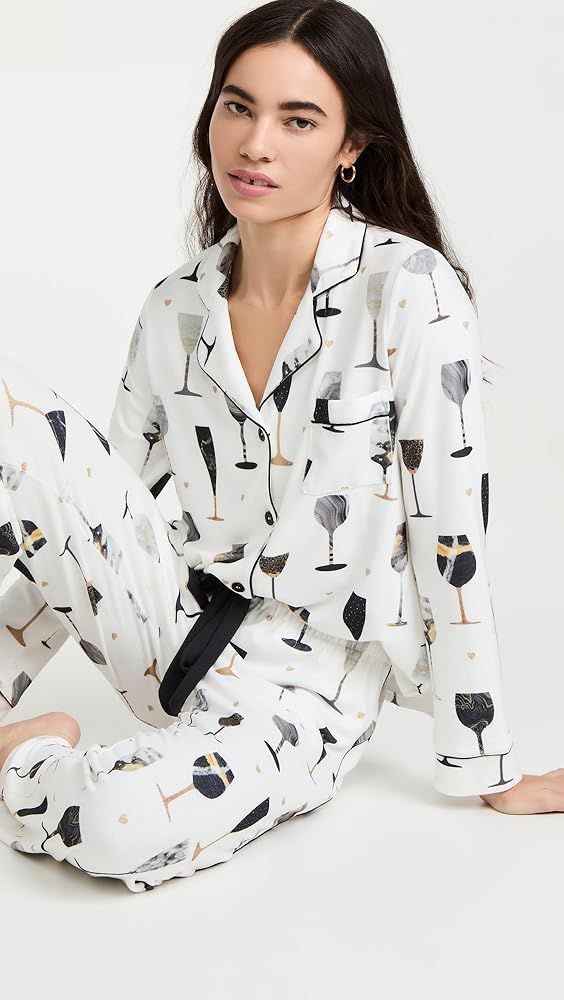 PJ Salvage Women's Loungewear Wine Celebration Pajama Pj Set | Amazon (US)