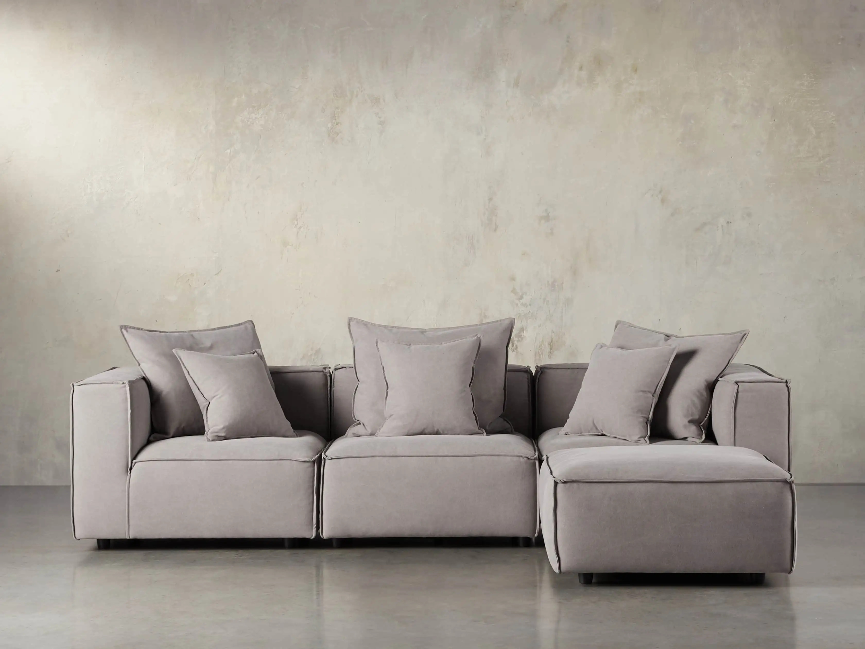 Coburn Upholstered 124"" Four Piece Sectional | Arhaus