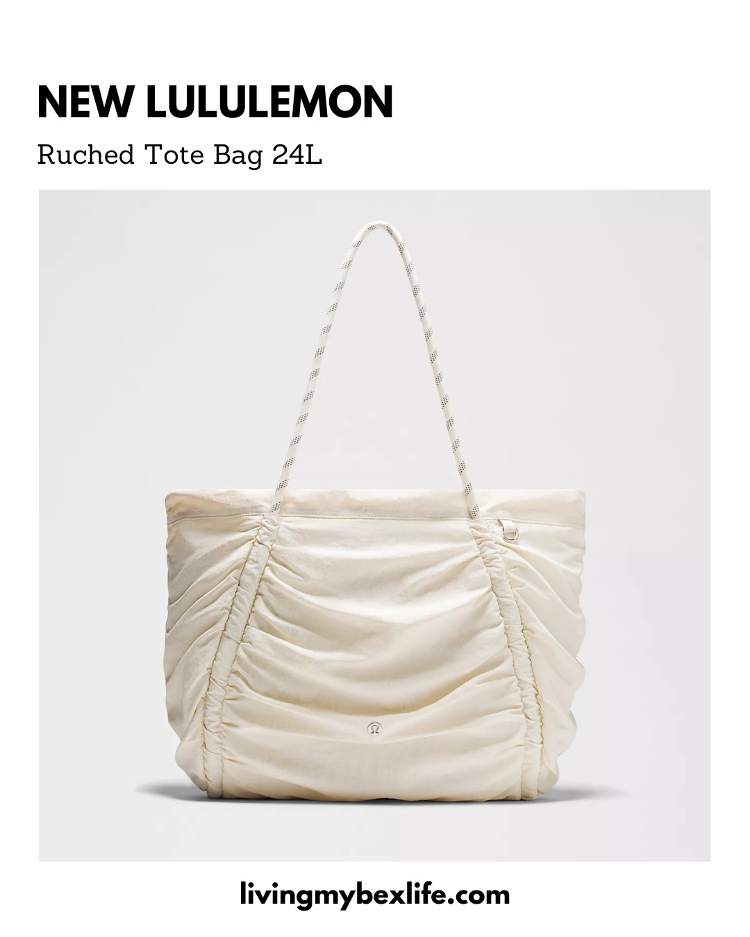 New lululemon Ruched Tote Bag 24L | gym bag, travel bag, carry on bag, lulu tote bag, lululemon purse 

 #LTKfitnessgoals #LTKActive #LTKTravel