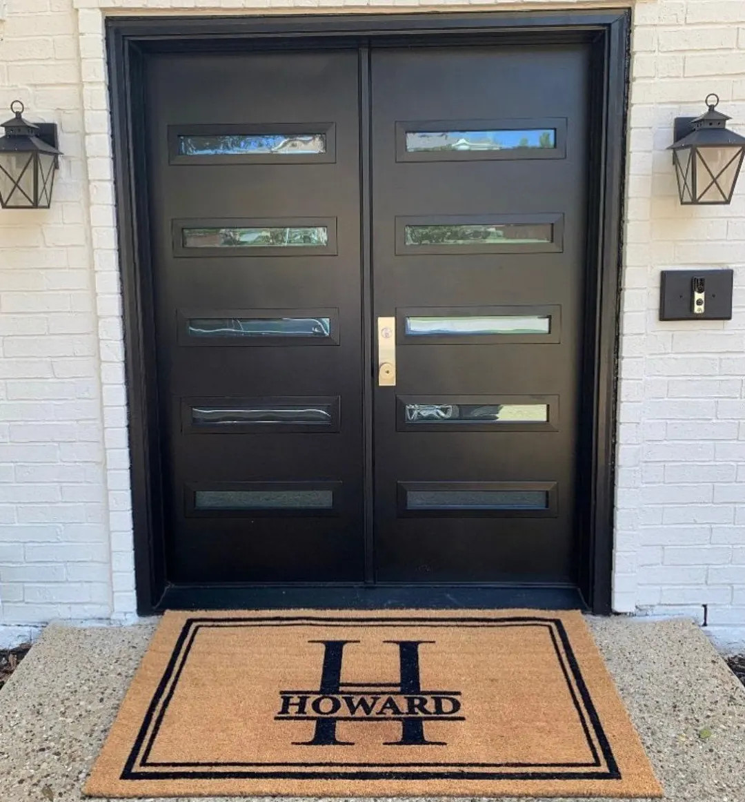 Monogrammed Coir Doormat Outdoor Family Welcome Mat Housewarming Gift - Etsy | Etsy (US)