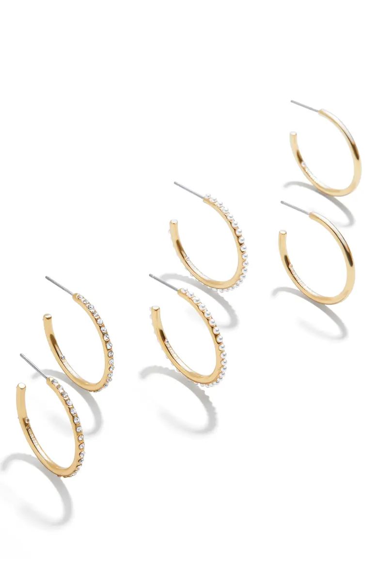 Madilyn Assorted Set of 3 Hoop Earrings | Nordstrom