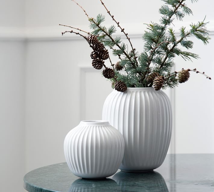 Kähler Hammershoi Vases - White Porcelain | Pottery Barn (US)