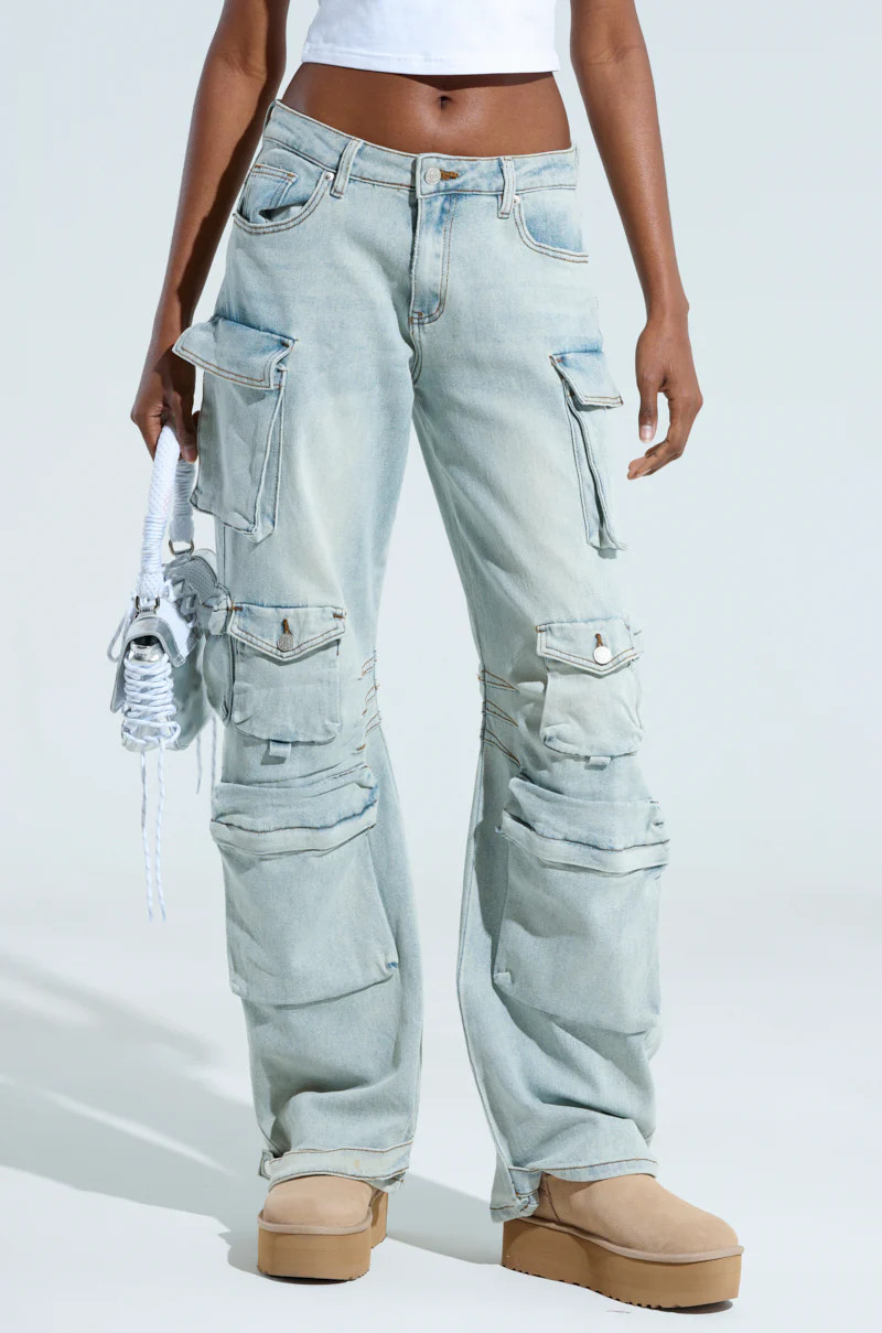 CALI COMFIEST DENIM CARGOS | AKIRA