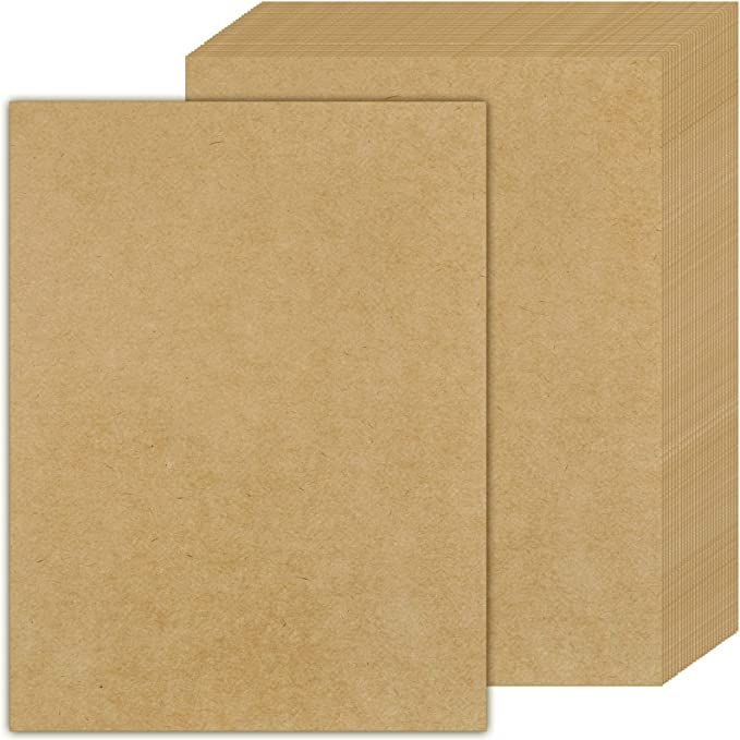 Kraft Paper,Kraft Cardstock for Arts, Crafts, Office, 70 Sheets 8.5 x 11 Inches 180GSM Kraft Pape... | Amazon (US)