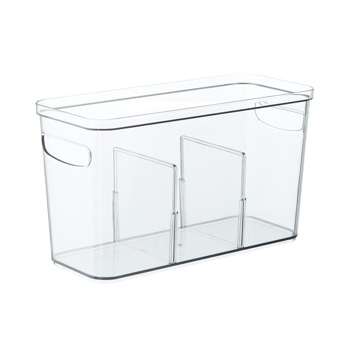 Rosanna Pansino x iD Narrow Bin w/ Removable Dividers Clear | The Container Store