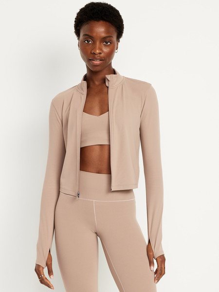 StudioSmooth Crop Full Zip | Old Navy (US)