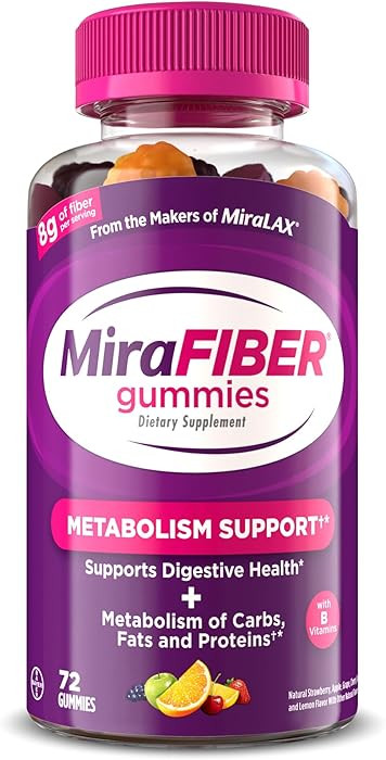 MiraFIBER Gummies, From The Makers of MiraLAX, Fiber to Support Your GLP-1 Journey, 8g Per Servin... | Amazon (US)