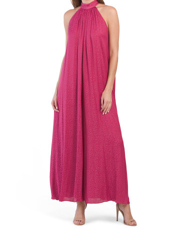 Halter Neck Jacquard Jumpsuit | TJ Maxx