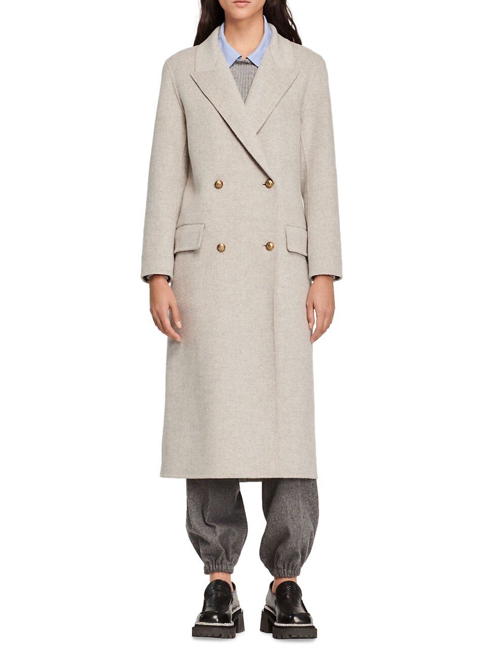 Mystere Double-Breasted Wool Coat | Saks Fifth Avenue