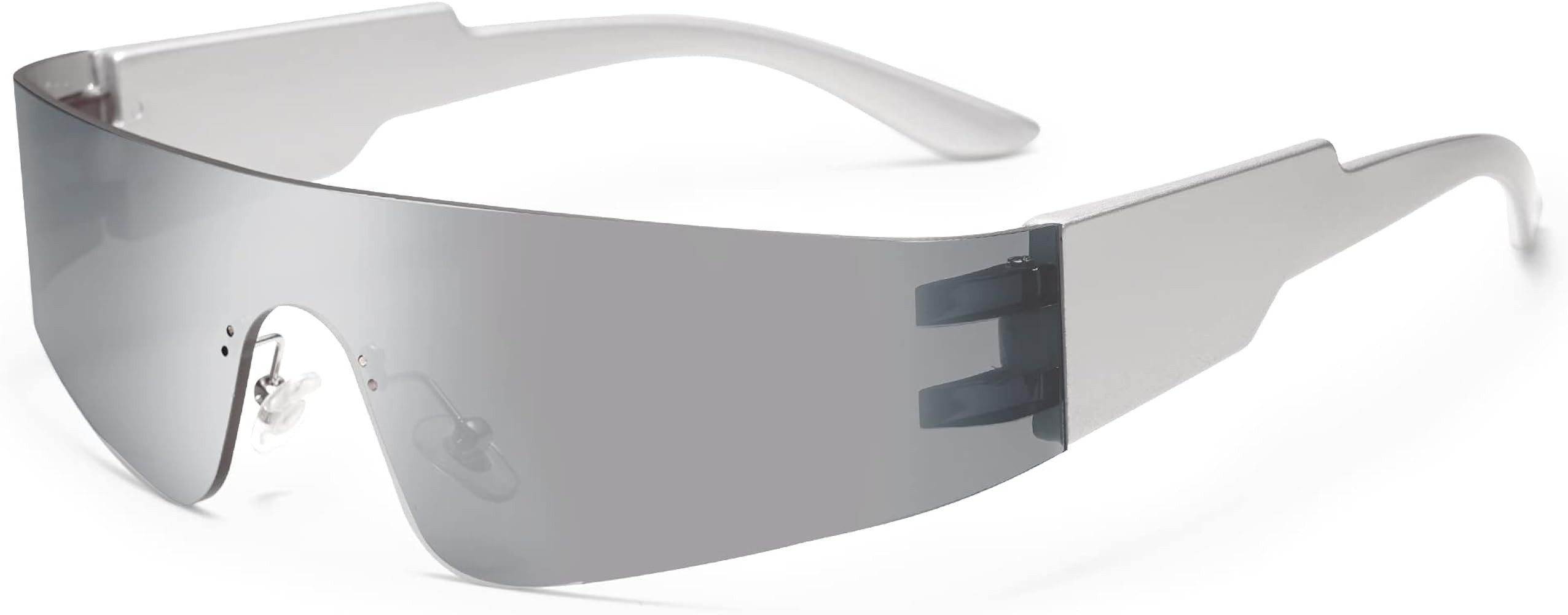 VANLINKER Wrap Around Sunglasses for Women Men Fashion One Piece Flat Top Shield Eyewear Y2k Futu... | Amazon (US)