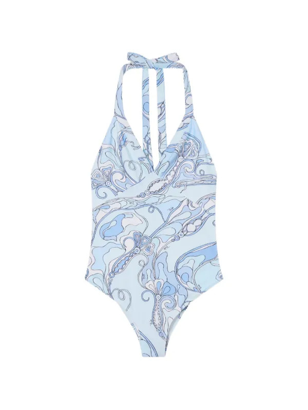 Neckholder-Badeanzug mit Orchidee-Print | Farfetch Global