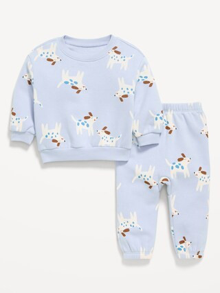 Printed Henley Sweatshirt and Sweatpants Set for Baby | Old Navy (US)