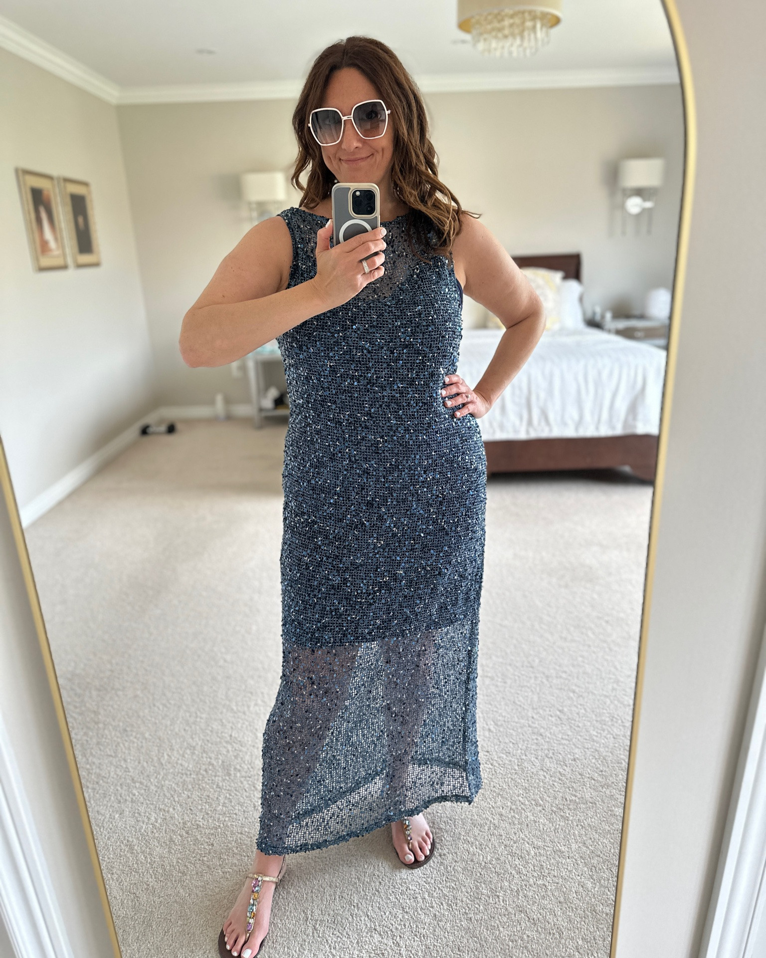 Price Drop! This mesh dress is now under $30!
Update✨ the Large arrived and the fit is so much better as well I did pair it with a navy slip underneath which adds much more elegance and more versatility to be worn as a dress. I know the slip doesn’t look navy in the image but it is in real life .

#LTKover50style #LTKmidsize #LTKdresses
