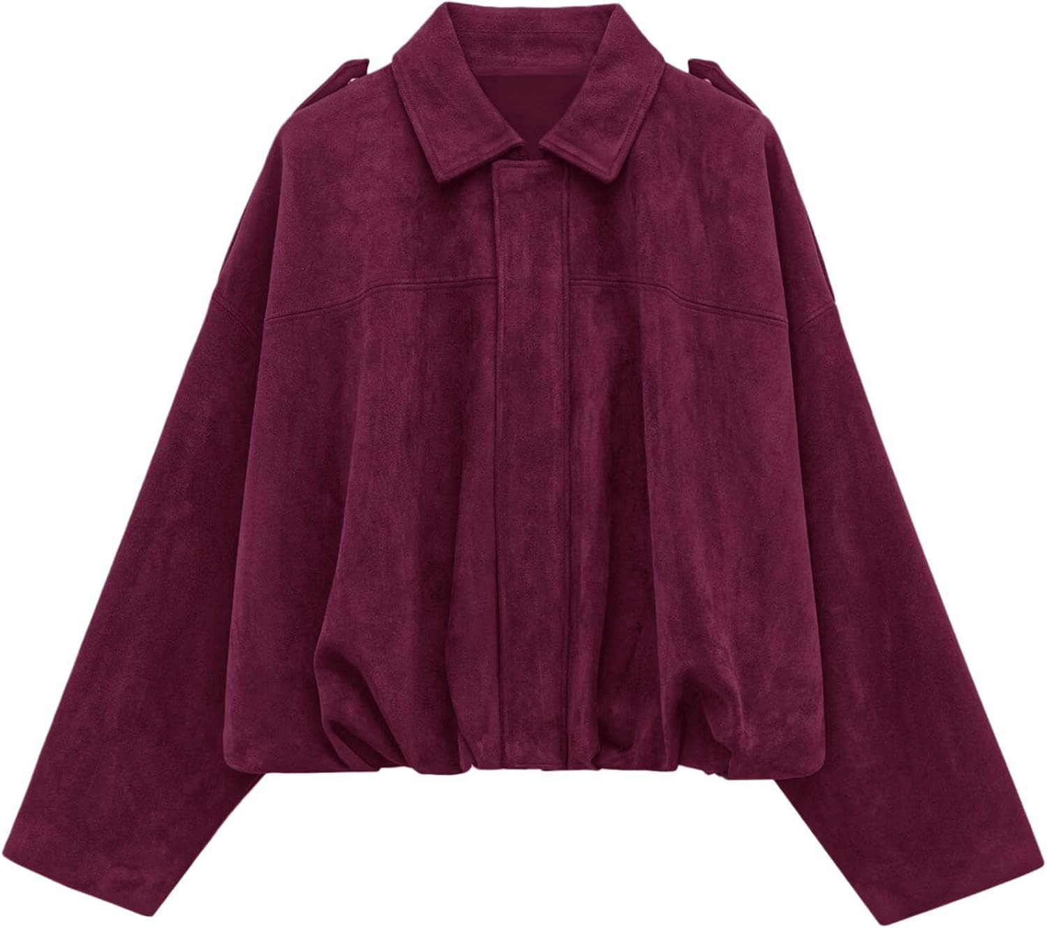 PRETTYGARDEN Faux Suede Jacket Women Fall Cropped Western Bomber Jacket | Amazon (US)