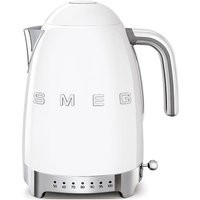 Smeg Klf04Whuk Kettle , Led Display, 1.7L, 3Kw, 7 Temperature Settings, White | Dorothy Perkins (UK)