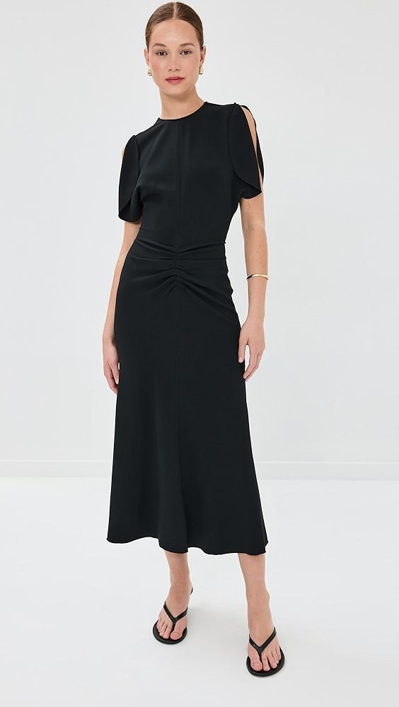 Gathered Waist Midi Dress | Shopbop