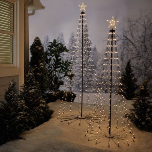 LED Holiday Star Tree 6 foot Prelit Modern Christmas Exterior Decoration | Ballard Designs, Inc.