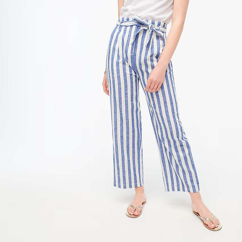 Linen-cotton paper-bag pant | J.Crew Factory