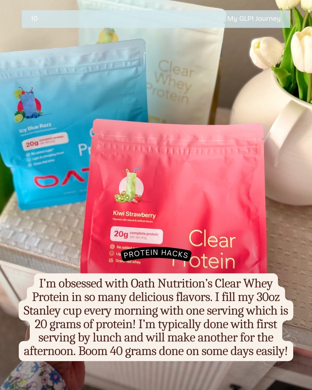 20grams of protein per serving? Sign me up please!! Love me some Oath Nutritions clear whey protein! 

#LTKTravel #LTKfitnessgoals #LTKdayinmylife
