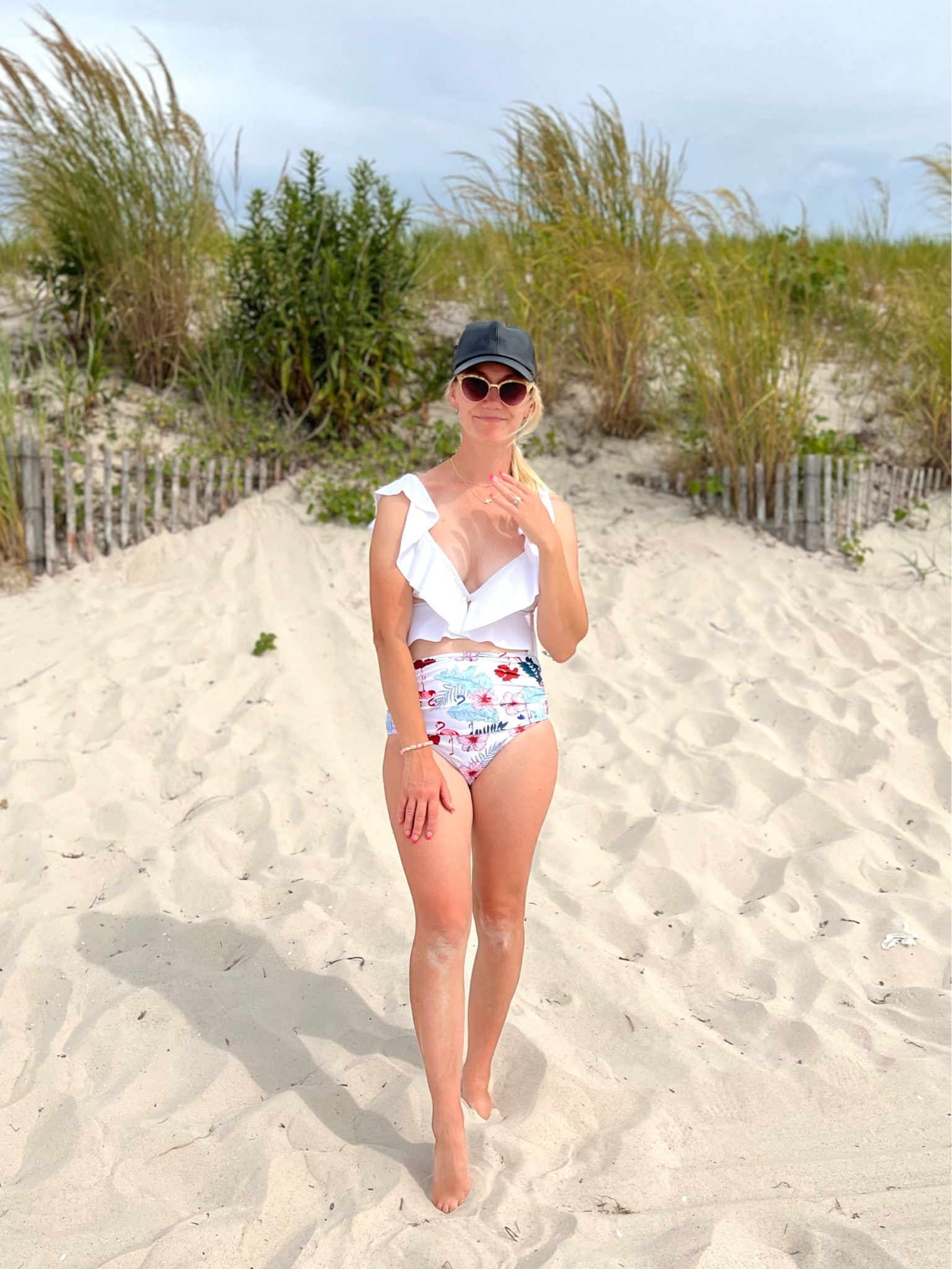 Dreaming of the beach 🏖 This swim set has the perfect print & compliments every curve! I love how it’s so high waisted and you can even adjust the shoulder straps to be worn off the shoulder 👏🏼 One of my fave swim suits! Wearing a M & it’s TTS 🦩🌴 


#LTKswim #LTKstyletip #LTKSeasonal