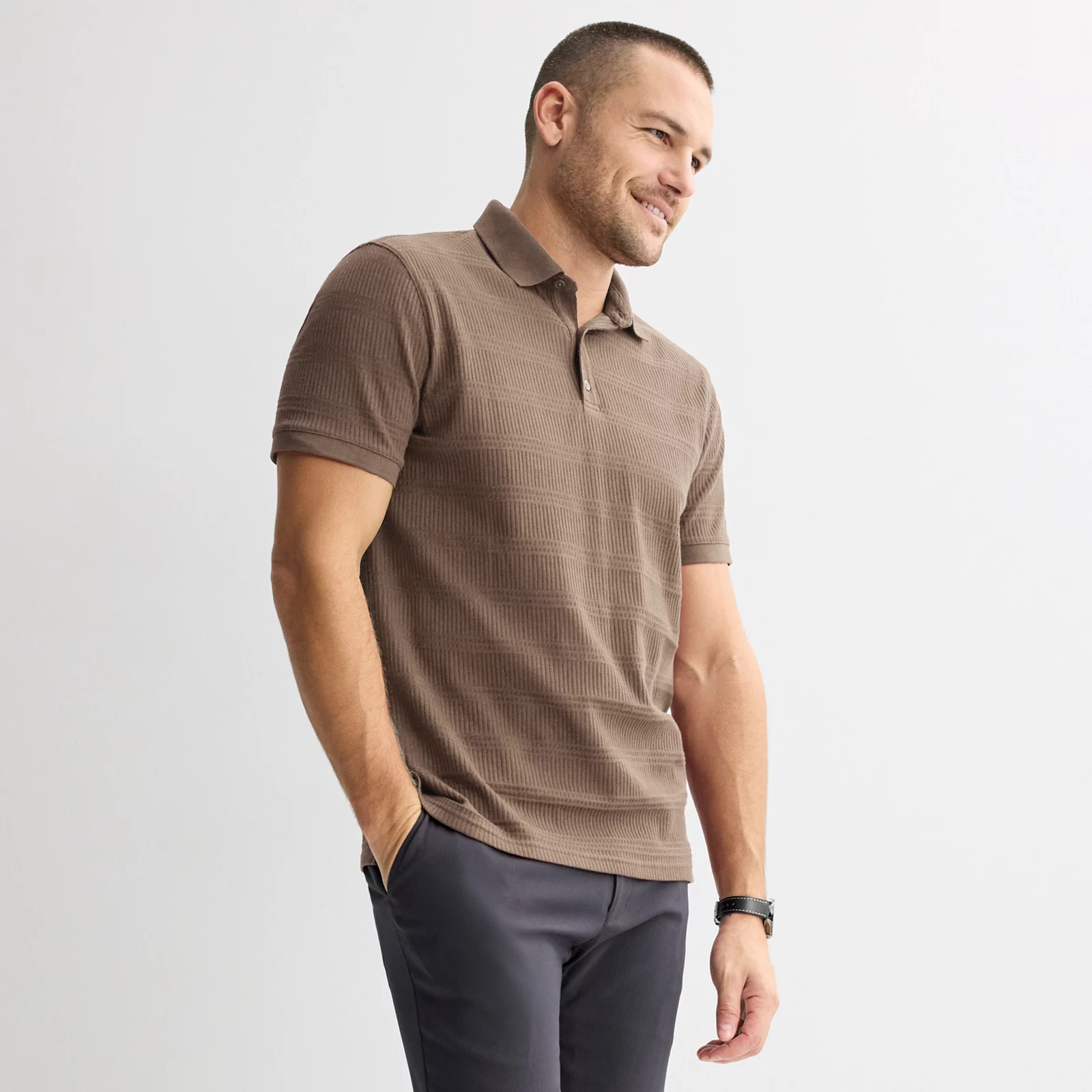 Men's Apt. 9\u00ae Short Sleeve Ribbed PoloApt. 9 | Kohl's