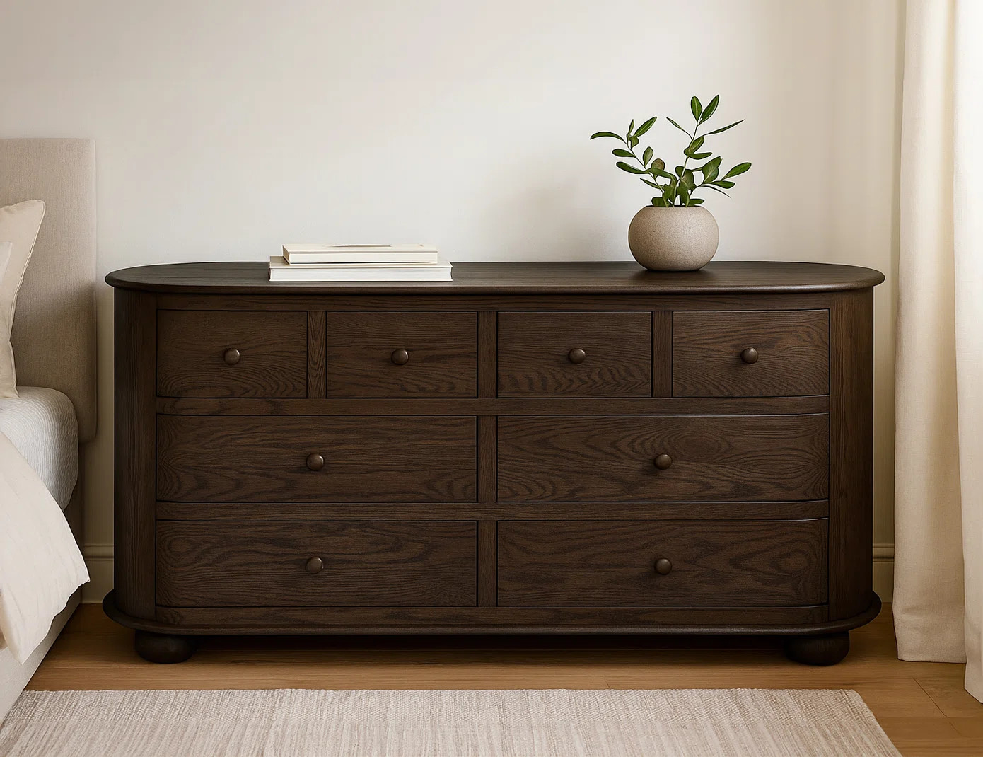 Reina 8 - Drawer Dresser In Appalachian Brown | Wayfair North America