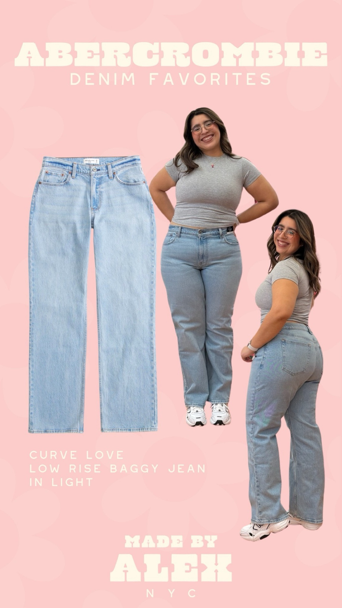 Abercrombie Denim is 25% off right now!
💛 Style - Curve Love High Rise Mom Jean
💛 Size - 31 short
💛 Color - medium destroy

Midsize jeans - Abercrombie sale - Abercrombie outfit - Abercrombie jeans 

#LTKmidsize #LTKstyletip #LTKsalealert