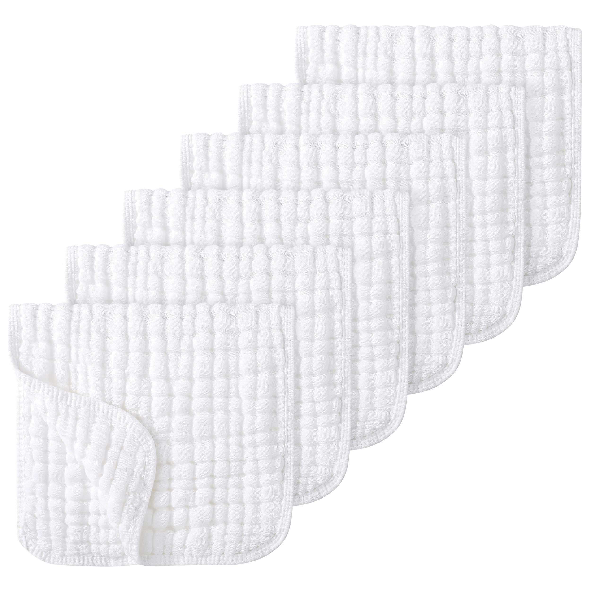 Looxii 100% Cotton Muslin Burp Cloths Large 20''x10'' Extra Soft and Absorbent 6 Pack Baby Burpin... | Amazon (US)