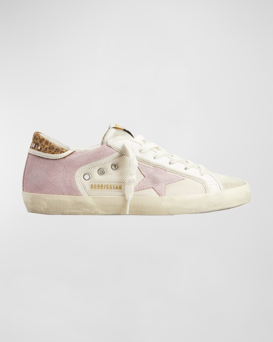 Golden Goose Superstar Net Leopard Low-Top Sneakers | Neiman Marcus